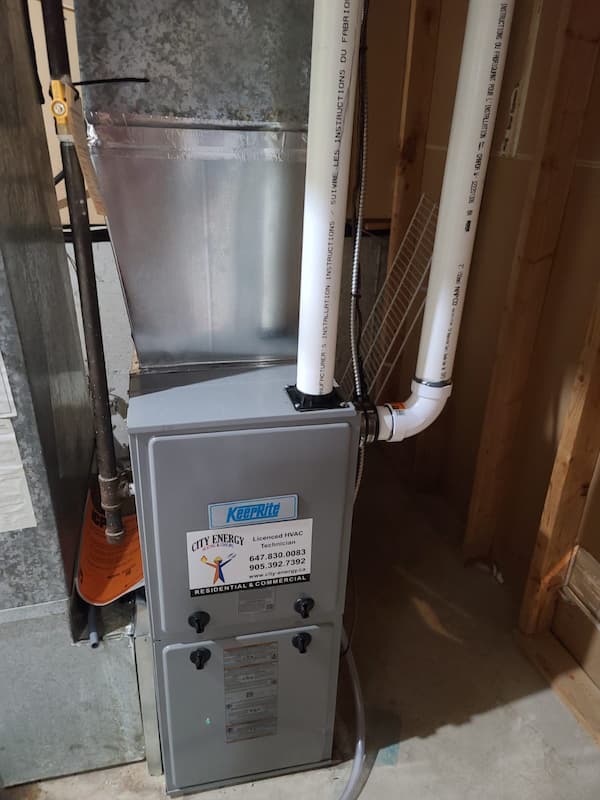 length of time for a new furnace installation