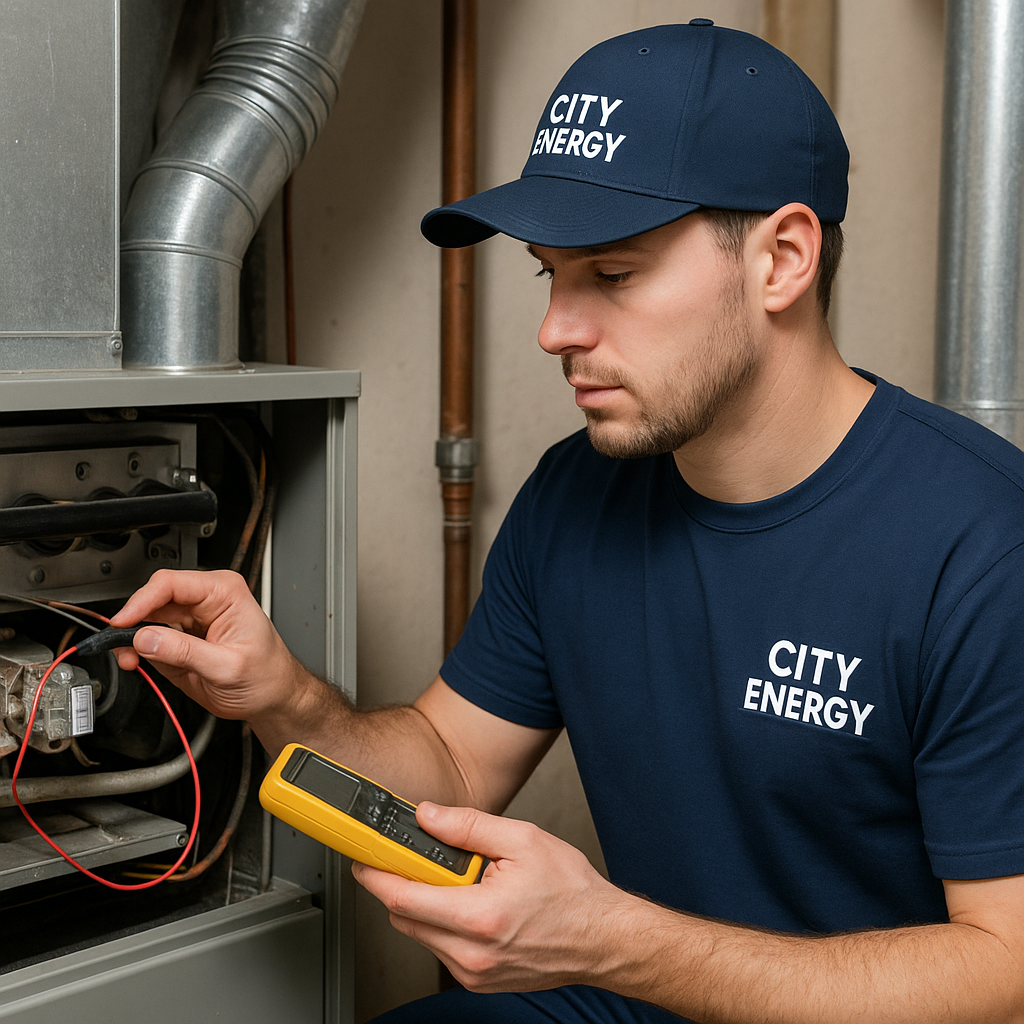 Furnace repair technicin in Richmond Hill - City Energy
