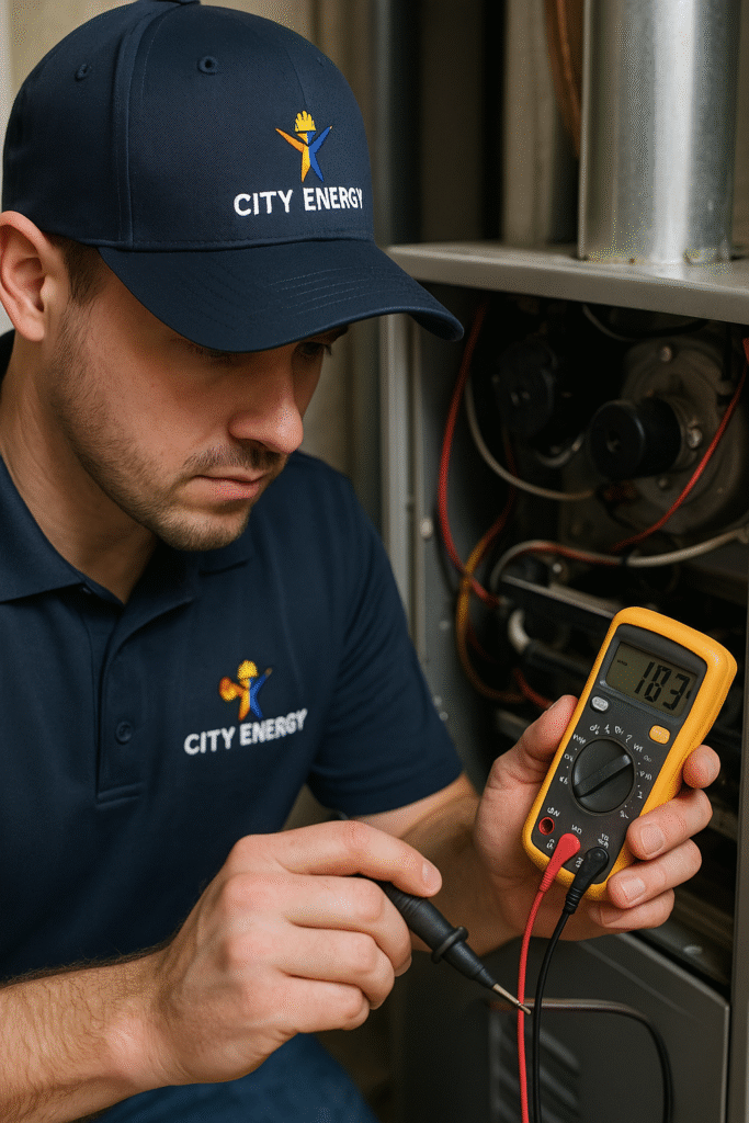 Diagnosing broken furnace in Markham basement